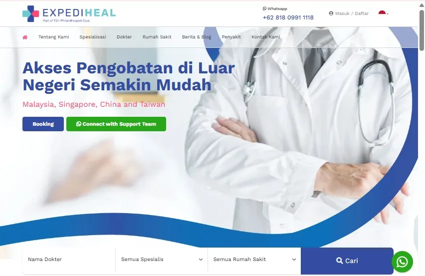 Konsultasi Dokter Malaysia dari Indonesia Melalui Situs Expediheal
